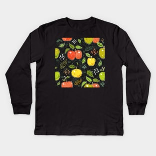 Apples Kids Long Sleeve T-Shirt